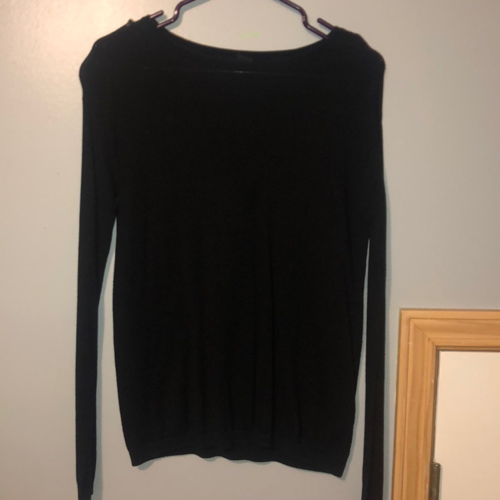 Black long sleeve sweater